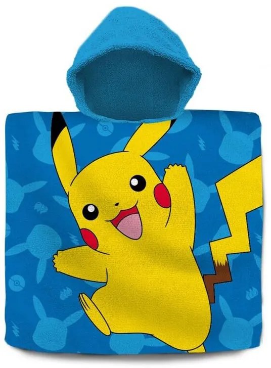 Pokémon Blue poncho pentru prosop de plajă 60x120 cm