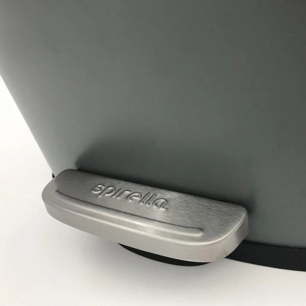 Spirella Coș de gunoi cu pedală Akira 5 l, gri mat