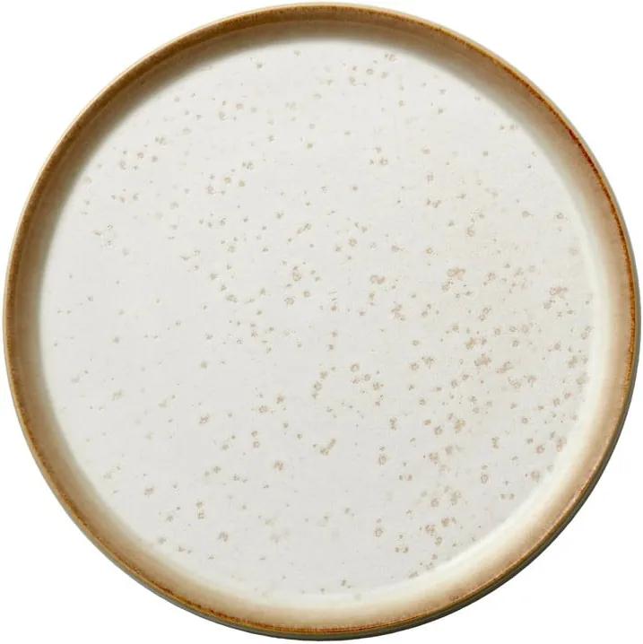 Farfurie din gresie ceramică Bitz Basics Cream, ⌀ 21 cm, crem