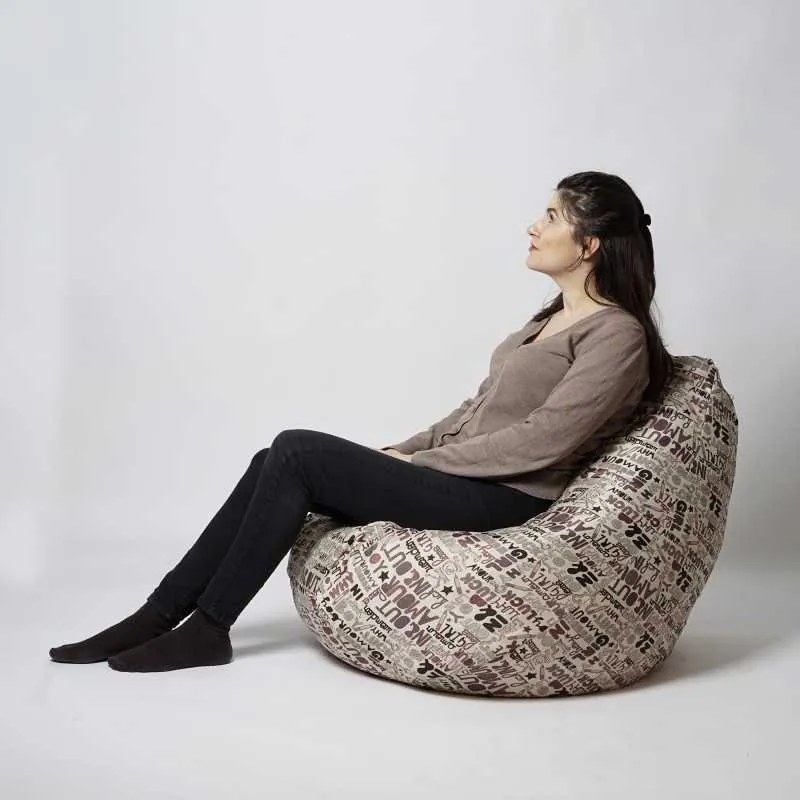 Fotoliu Nirvana Hobbit, Material textil - Boysenberry