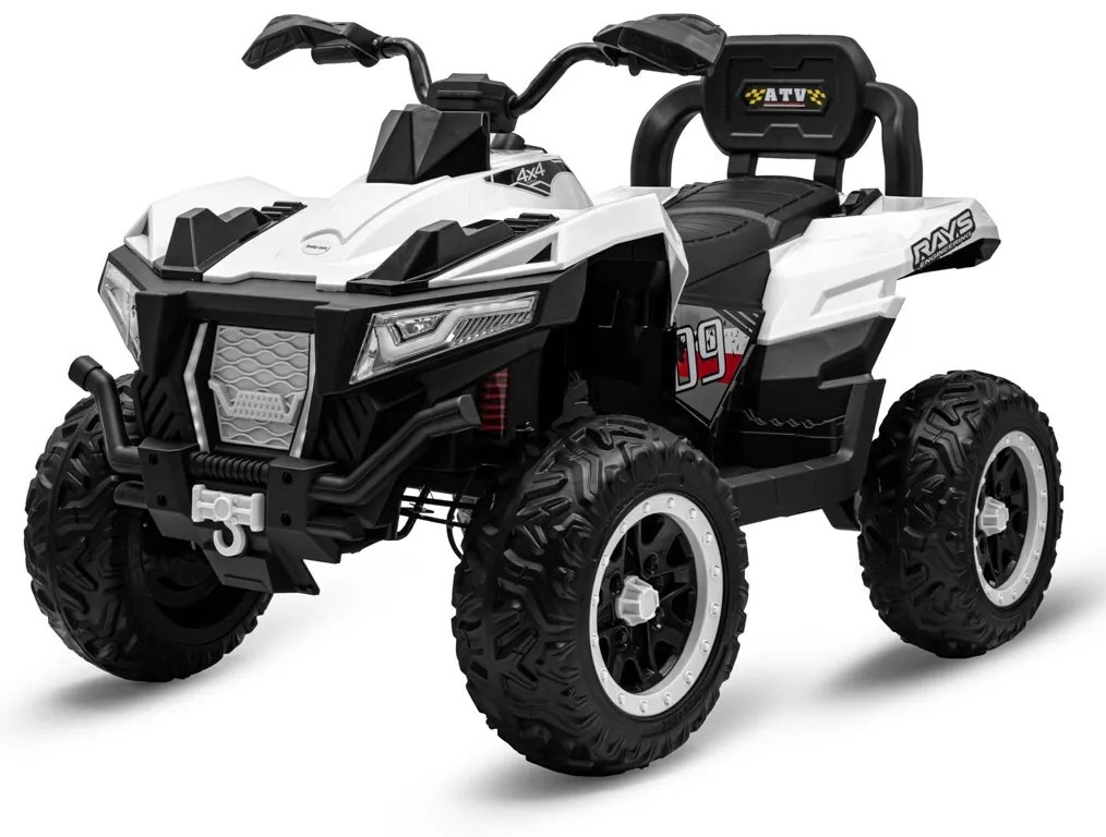 Quad electric Baby Mix Rave 4 x 4, alb