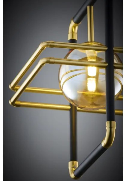 Lustră pe cablu Jupiter 2025 FIORI 1xG9/10W/230V negru/auriu/bej