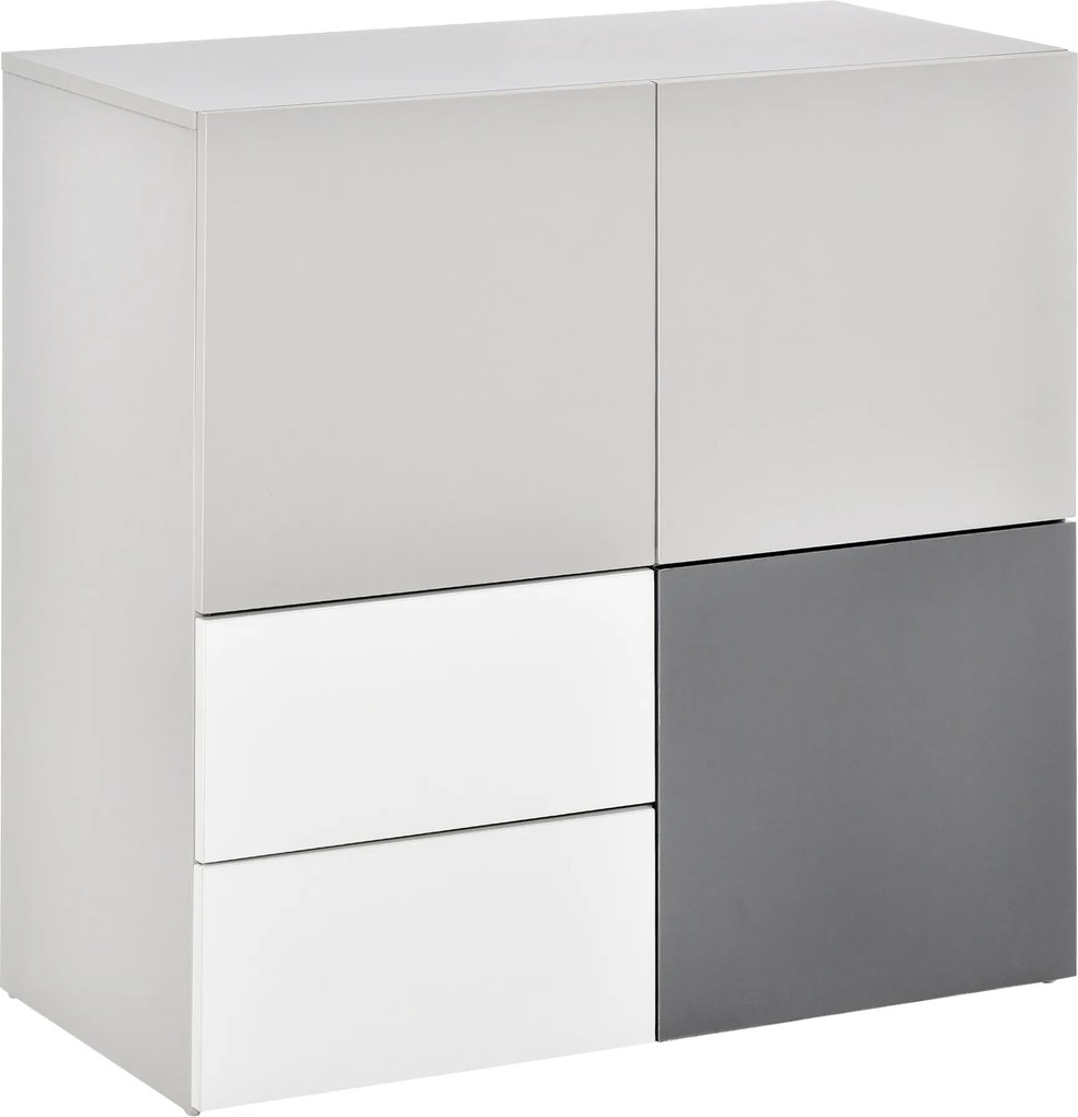 HOMCOM Dulap multifunctional cu sertare si usi, mobilier pentru Camera de zi Dormitor Birou | Aosom Romania