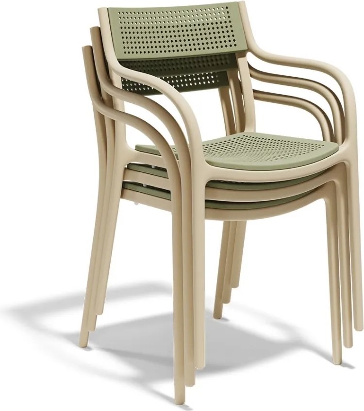 Set de 4 scaune exterior MADISON DOTS