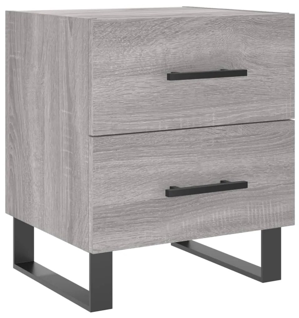 827368 vidaXL Noptieră, gri sonoma, 40x35x47,5 cm, lemn compozit