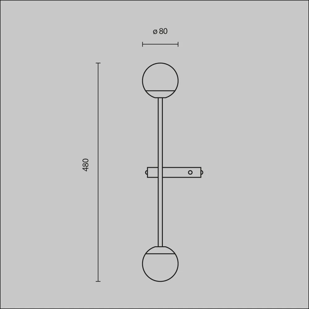 Aplica LED de perete stil minimalist Touch alama
