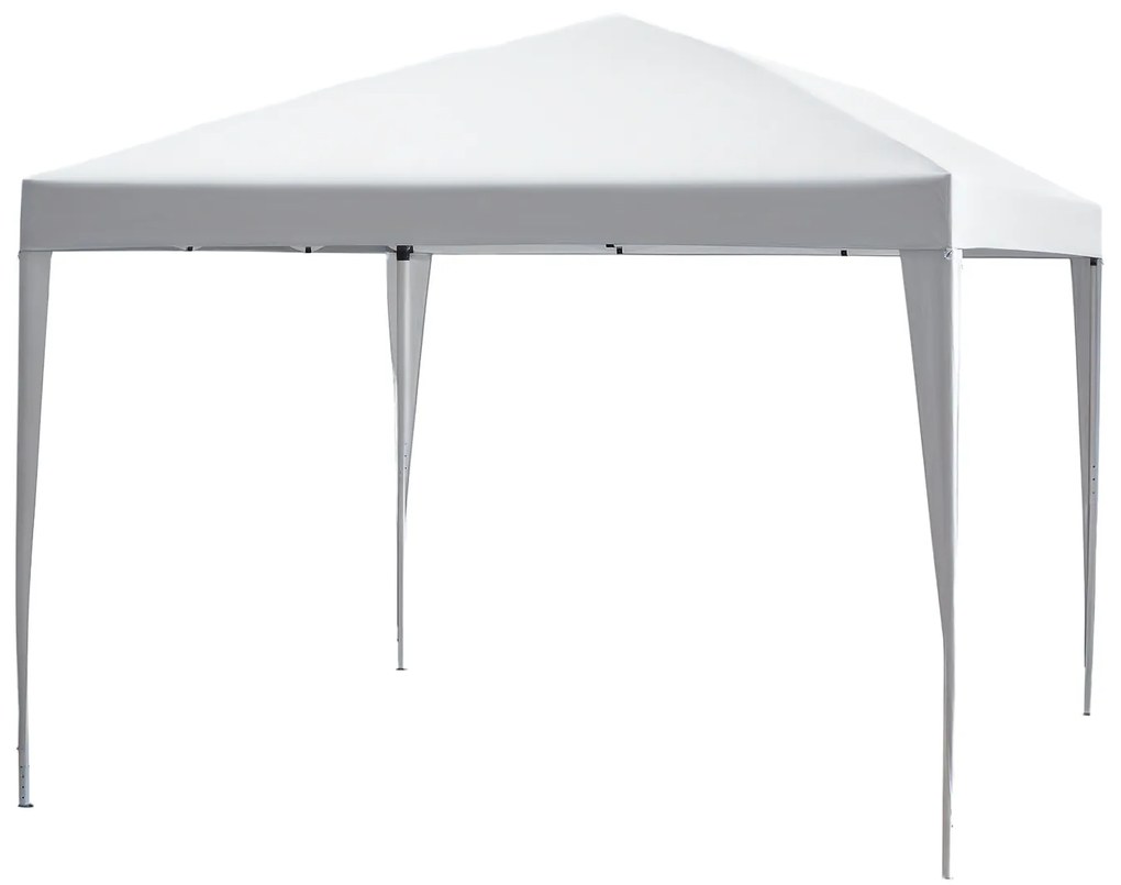 Gazebo Pliabil pentru Grădină Outsunny - Alb, 2.95x2.95m, cu Accesorii Includ | Aosom Romania