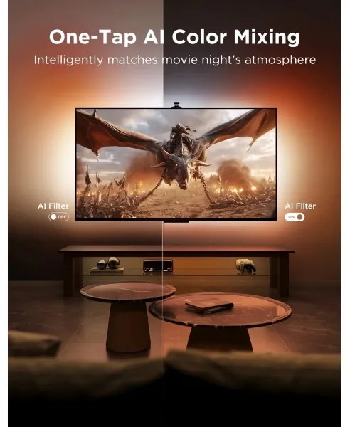 Govee - TV Backlight 3 Pro 75-85" Iluminare LED din spate SMART RGBIC, Wi-Fi