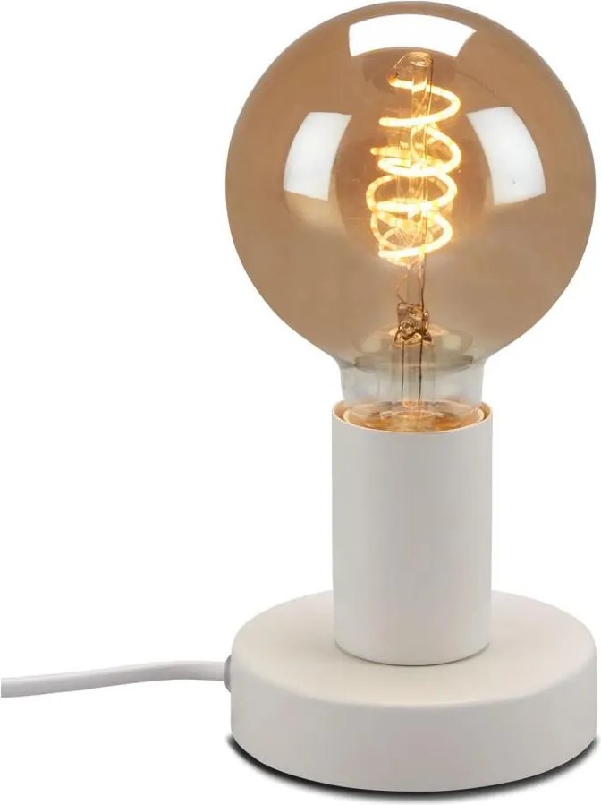 Lampă de masă TEEPU 1xE27/10W/230V alb Briloner 7023-016