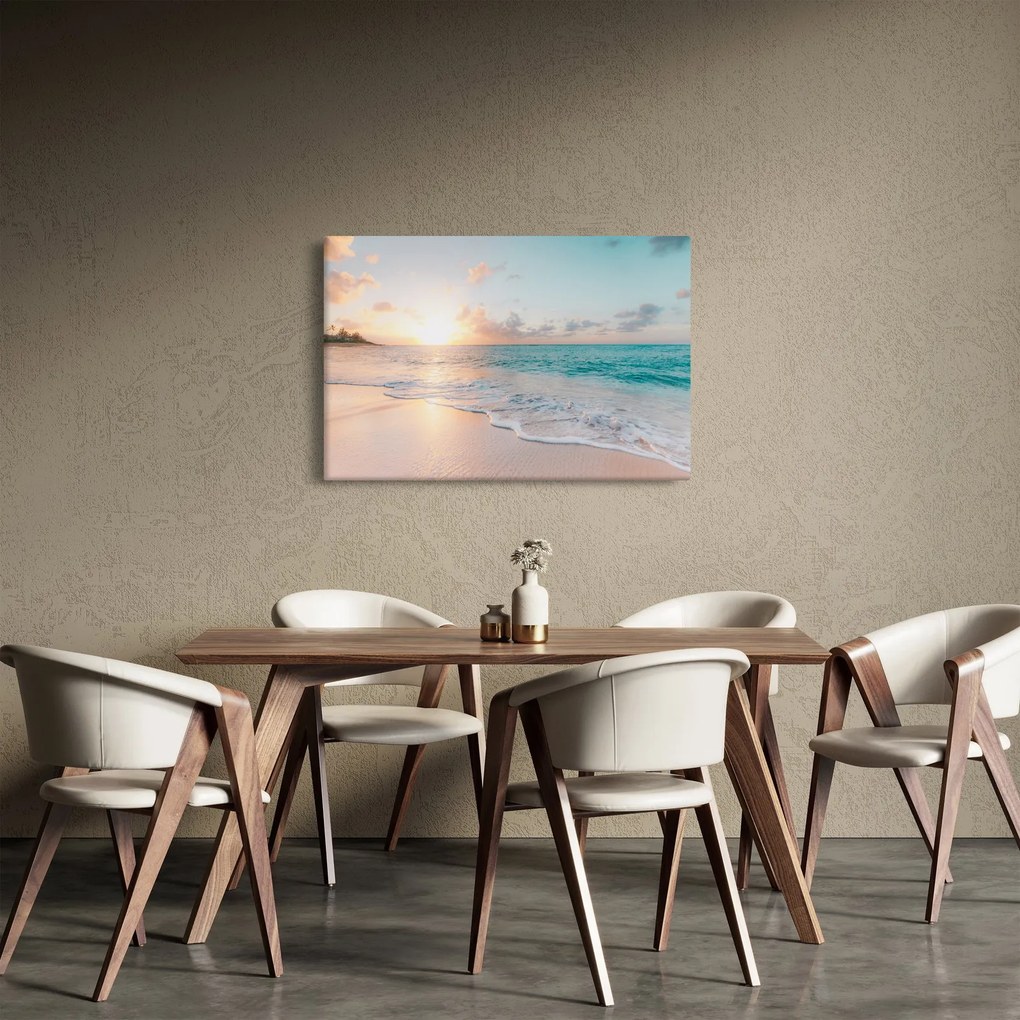 Tablou - Plaja de vis (90x60 cm)
