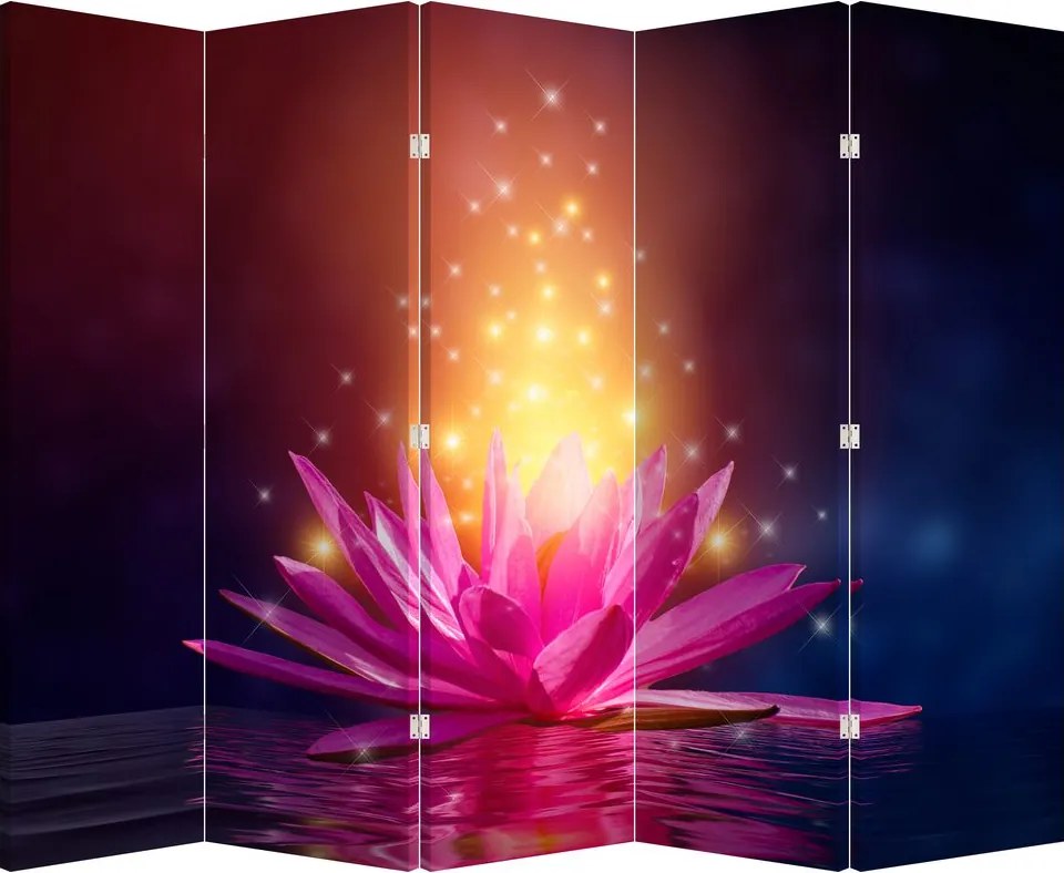 Paravan - Lotus pe apă (210x170 cm)