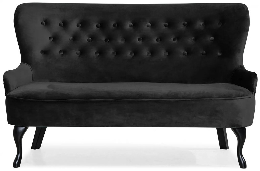 Canapea Diana 3H, Negru, 140x86x67 cm
