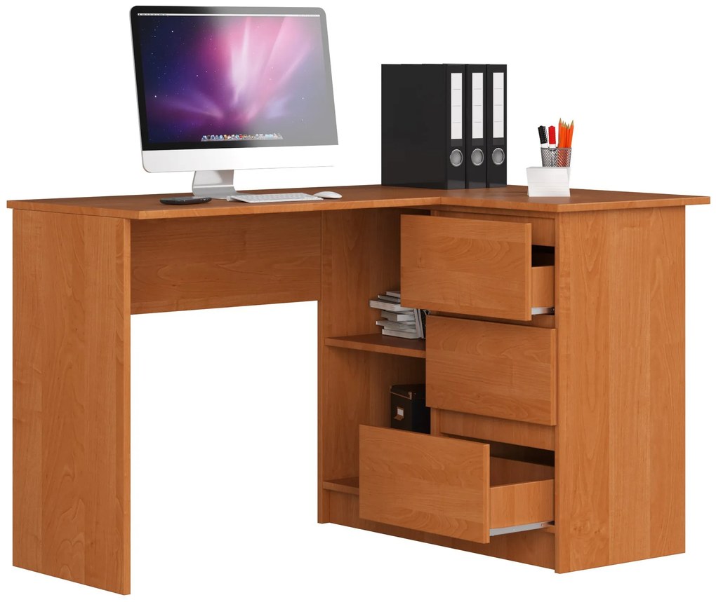 Masă PC de colț Bodhi (arin) (D). Promo -22%. 1068918