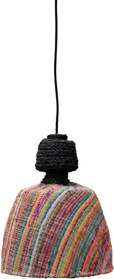 Lustra impletita din fibra de banana si iuta naturala, ø30 cm, "Tourmaline"