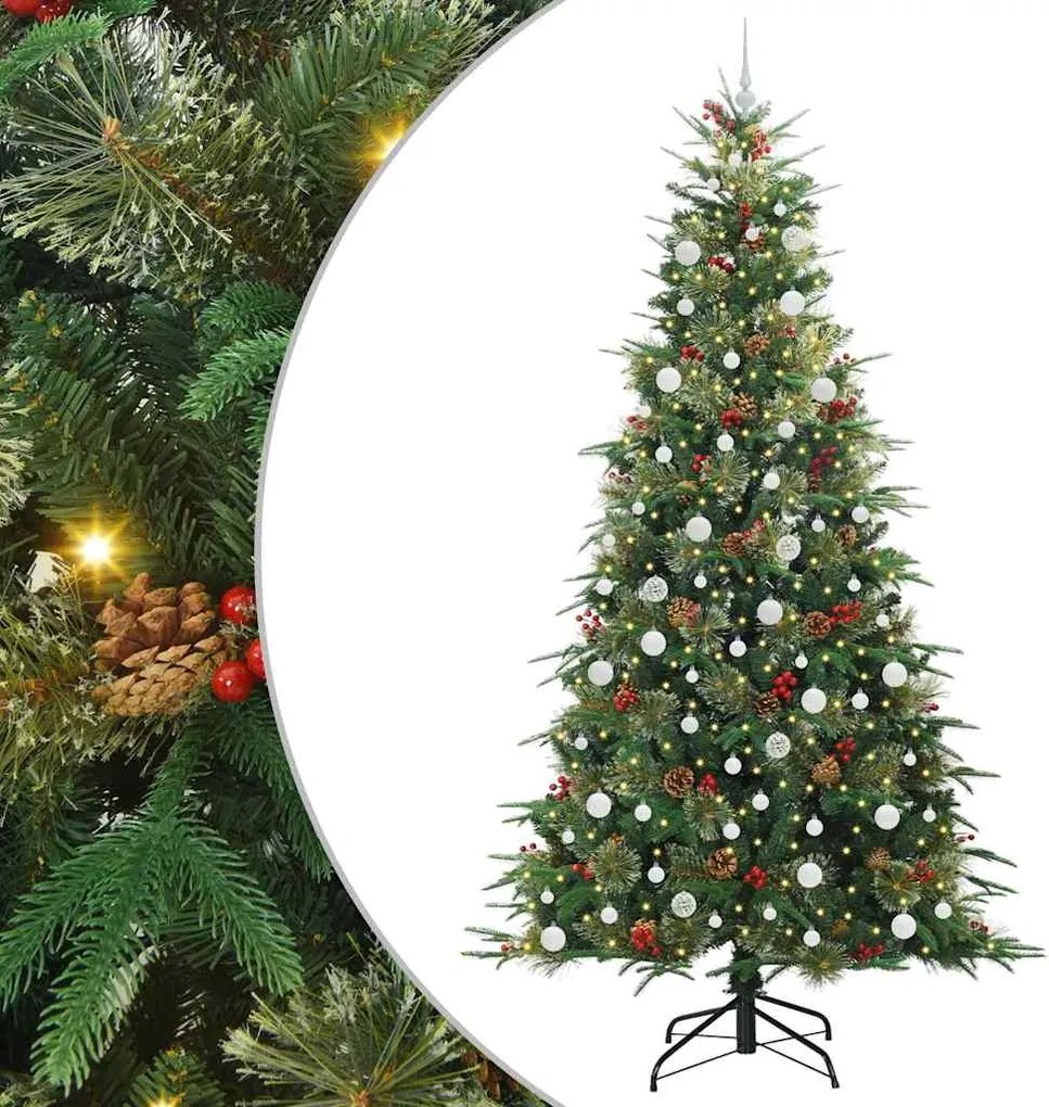 vidaXL Brad de Crăciun artificial cu ramuri articulare Verde 240 cm