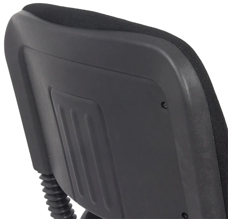 Scaun conferință negru HRC 606 cu măsuță rabatabilă și cadru metalic