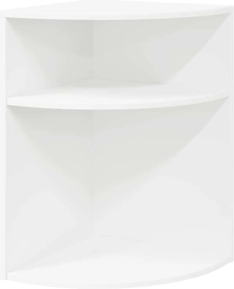 vidaXL Masă laterală Alb 39,7 x 39,7 x 60 cm Lemn compozit