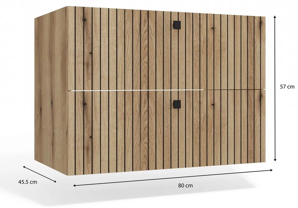 Dulap sub lavoar Terca 1 80 (stejar evoke). 1133037