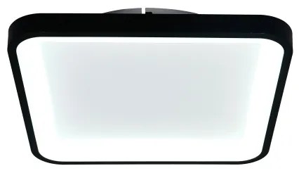 Brilagi - Plafonieră LED cu dimmer FALCON SLIM LED/50W/230V 50x50 cm neagră + telecomandă