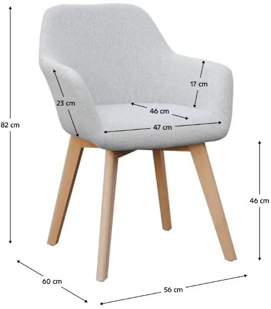 Fotoliu de design Clorita (Maro). 1016547