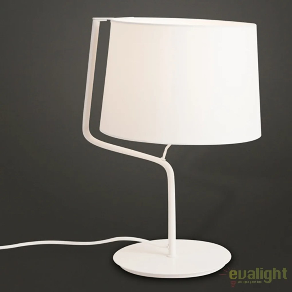 Veioza / Lampa masa design modern CHICAGO alba T0028 MX
