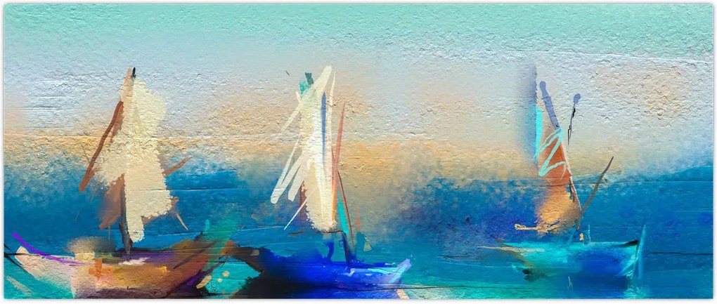 Tablou - Peisaj pictură, pictură (120x50 cm)