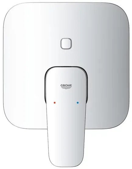 Baterie cada-dus incastrata Grohe Cubeo crom lucios fara corp ingropat