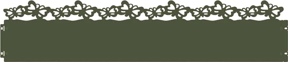 vidaXL Borduri pentru gazon 20 pcs Verde măsliniu 103 x 0,05 x 22 cm