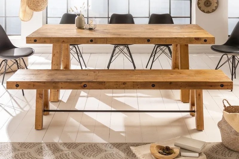 Banca design industrial vintage Finca 165cm Pin