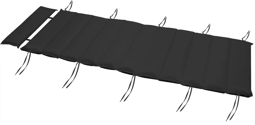 Saltea pentru șezlong pentru saună BALI, 58x7x177cm, antracit Detex