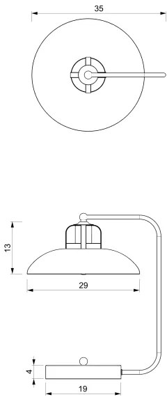 Lampă de masă FELIX 1xE27/60W/230V albastră