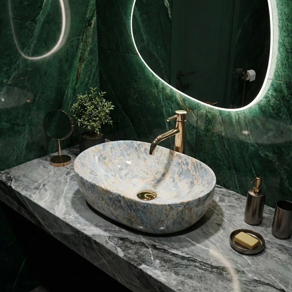 Lavoar pentru blat Rea Amelia Ruststone 48