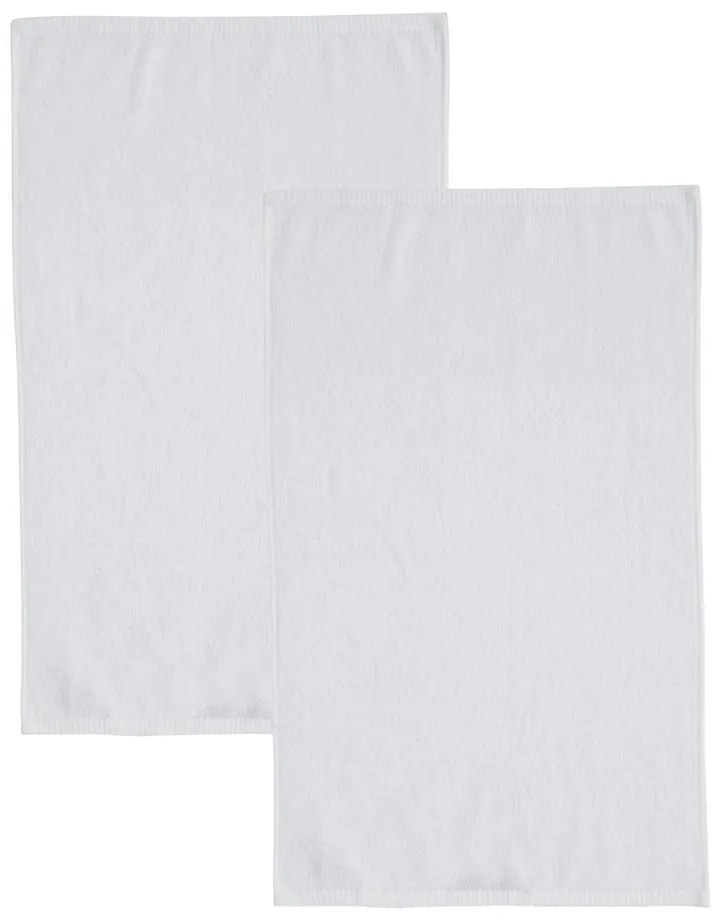 Prosoape albe 2 buc. din bumbac cu uscare rapidă, din frotir 90x140 cm Quick Dry – Catherine Lansfield