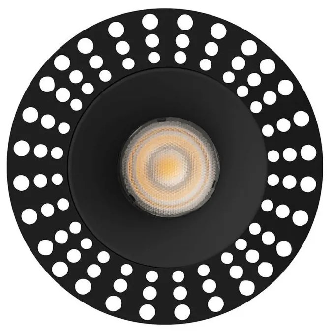 Spot LED incastrabil tavan orientabil trimless LOX 2700K negru