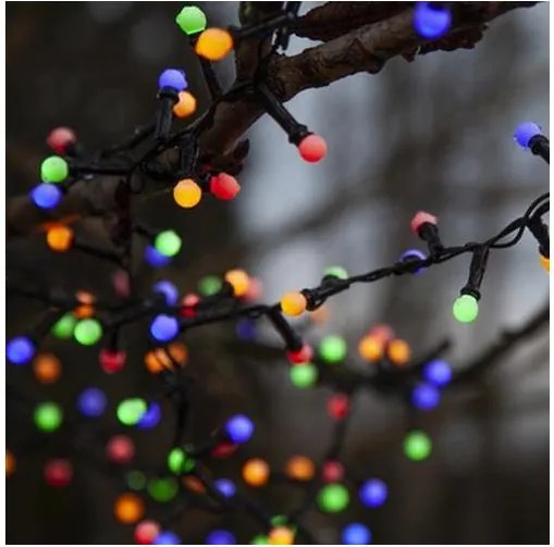 Eglo -LED Ghirlandă exterioară de Crăciun BERRY MINI 300xLED/8 funcții 11m IP44 multicolor