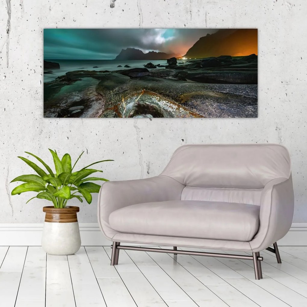 Tablou - Scena de noapte (120x50 cm)