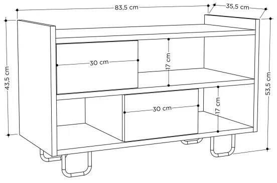 Pantofar TROY 53,5x83,5 cm gri