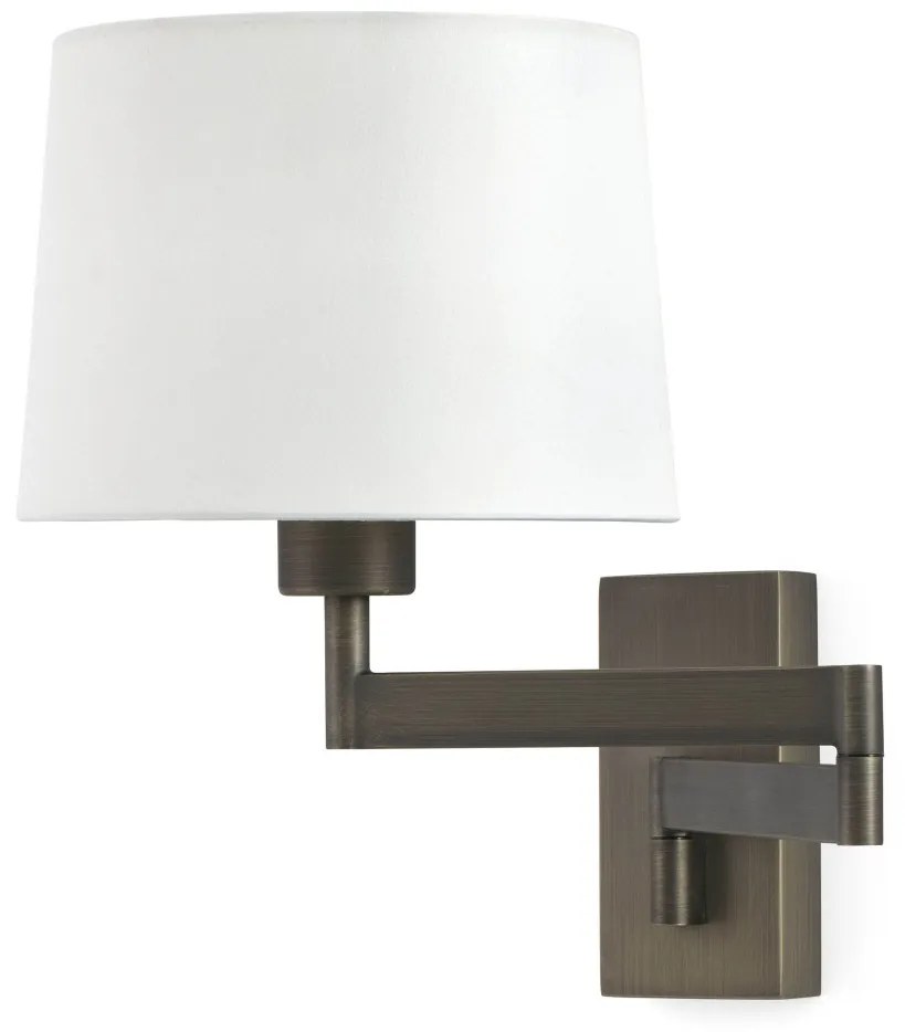 Aplica cu brat articulat stil clasic design elegant ARTIS-2 bronz/alb