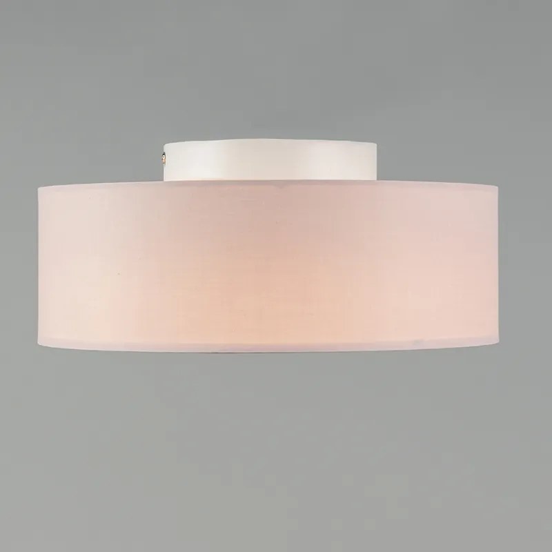 Plafoniera roz 30 cm cu LED inclus - Drum LED