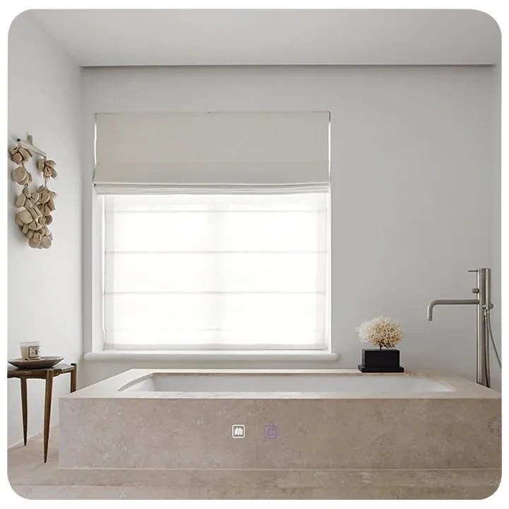 Oglinda baie cu iluminat LED MIRROR 40W 4000K SQUARE
