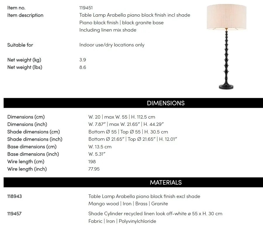 Veioza, Lampa de masa design LUX, Lemn, Tesatura, Arabella