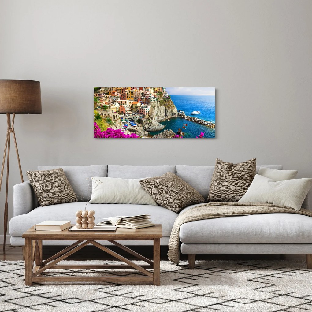 Tablou - Satul italian Manarola (120x50 cm)