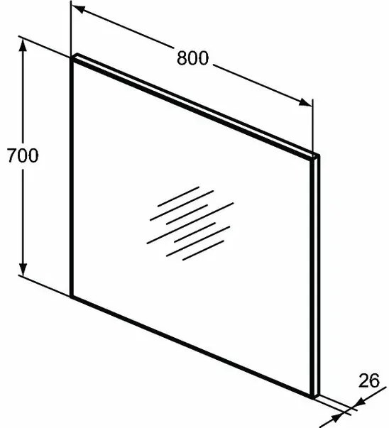 Oglinda Ideal Standard S 80x70 cm