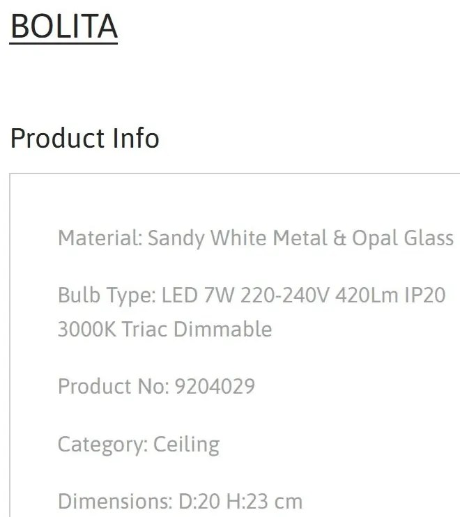 Plafoniera LED design circular BOLITA diametru-20cm, NVL-9204029