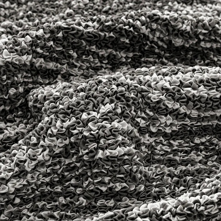 Huse bielastice UNIVERSO NOU dungi alb-negru fotoliu cu manere de lemn (l. 40 - 70 cm)