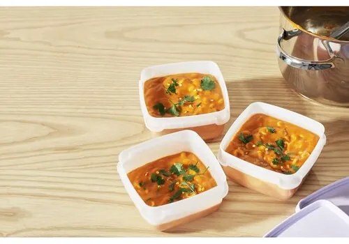 Set de recipiente SmartStore de plastic pentrucongelator 6 buc, lavanda, 300 ml, 300 ml