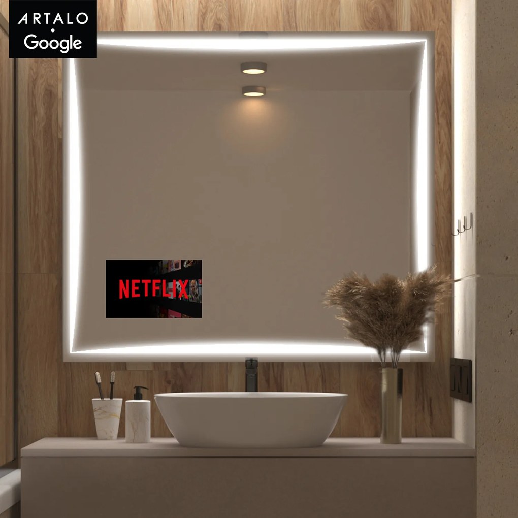 SMART oglindă LED cu iluminare M5 premium + SmartScreen with Google TV