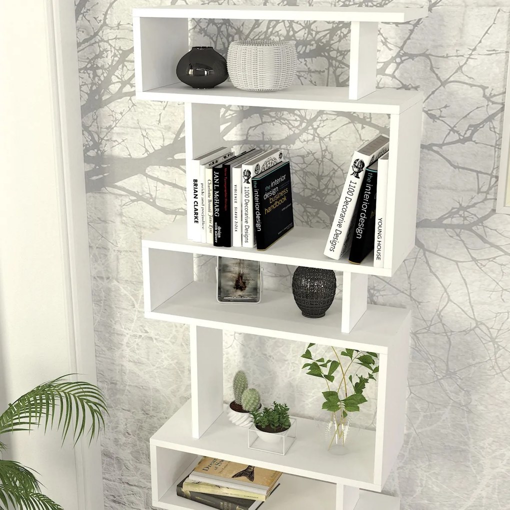 Bloc de bibliotecă alb
