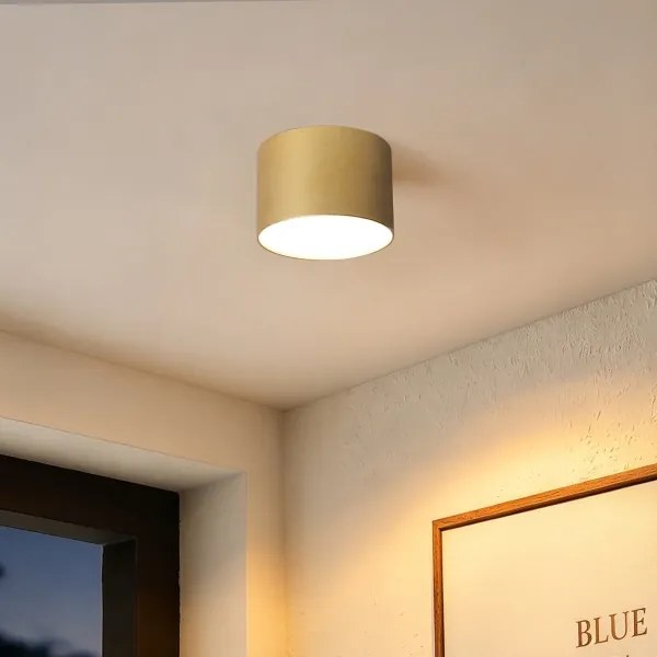 BRILAGI - Plafonieră de exterior FORIS LED/9W/230V Ø 9 cm auriu IP44