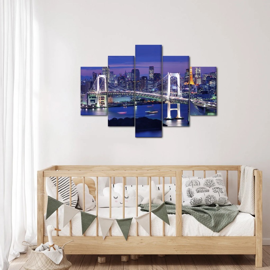 Tablou metropolei nocture (150x105 cm)